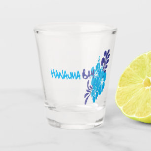 Verre A Shot Hibiscus d'Hawaii Vitre