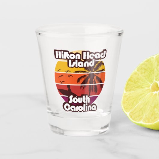 Verre A Shot Hilton Head Island Caroline du Sud (Devant)
