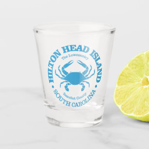 Verre A Shot Hilton Head Island (crabe)