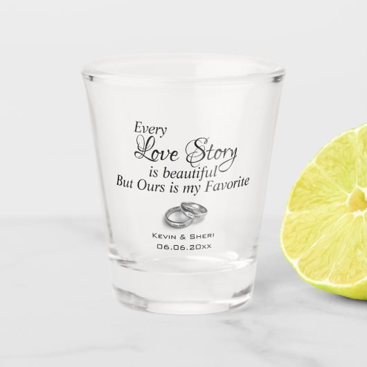 Verre A Shot Histoire d'amour (Devant)