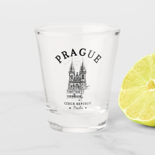 Verre A Shot Historical Landscape of Prague, Czech Republic (Devant)