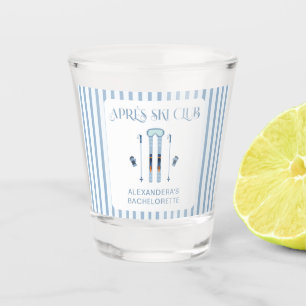 Verre A Shot Hiver Bleu Après-Ski Enterrement de Vie de Jeune F