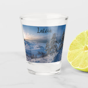 Verre A Shot Hiver neigeux Côte balte