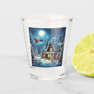 Verre A Shot Hiver/Père Noël/Noël/Neige