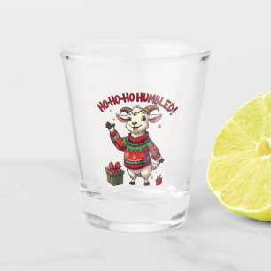 Verre A Shot Ho Ho Ho Chapeau de Père Noël Noël Chèvre de Noël 