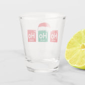 Verre A Shot Ho Ho Ho | Tableau périodique de Noël Humour Nerd (Dos)