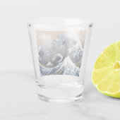 Verre A Shot HOKUSAI, “ The 3 great wave of Kanagawa ” (Dos)