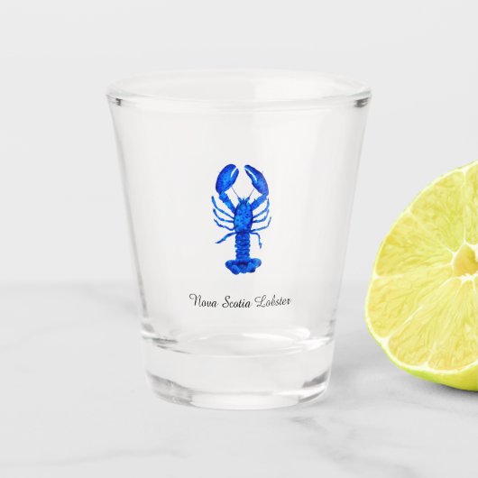 Verre A Shot Homard Bleu (Devant)