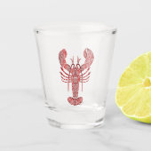 Verre A Shot Homard tribal du Maine (Devant)
