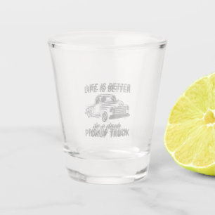Verre A Shot Homme de camionnette classique rétro