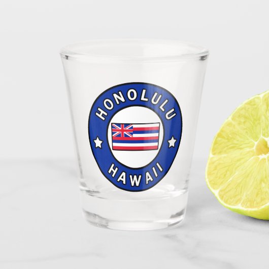 Verre A Shot Honolulu Hawaii (Devant)
