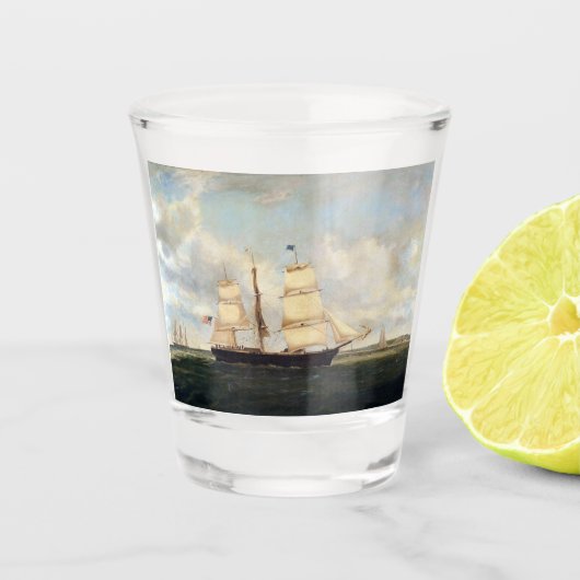 Verre A Shot Horatio navire Clipper 19e siècle (Devant)
