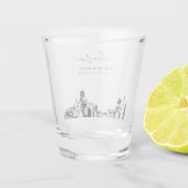 Verre A Shot Houston Wedding Favoriser des encouragements perso (Dos)