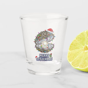 Verre A Shot Huître de Noël Crassostrea Chapeau de Père Noël Va