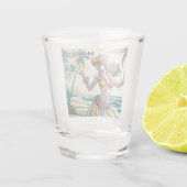 Verre A Shot Hula Dancer sur Hawaii (Dos)