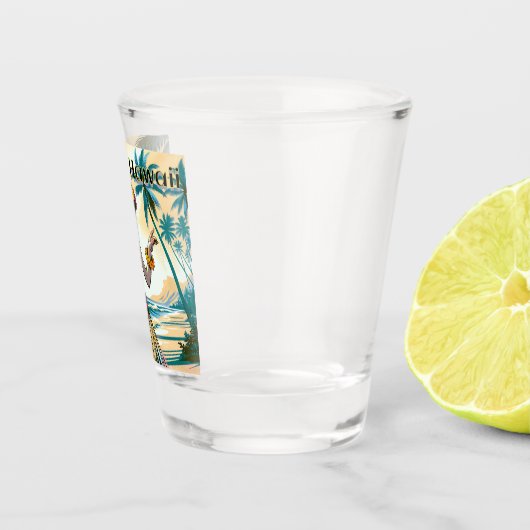 Verre A Shot Hula Dancer sur Hawaii (Droite)