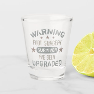 Verre A Shot Humour de chirurgie des pieds amélioré