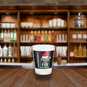 Verre A Shot Humour de Noël de fête de famille forcée
