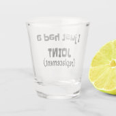 Verre A Shot Humour de remplacement conjoint drôle nouveauté (Dos)