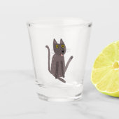 Verre A Shot Humour drôle de chat (Devant)