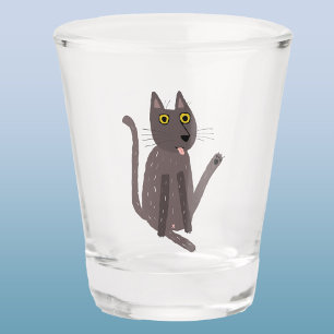Verre A Shot Humour drôle de chat