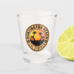 Verre A Shot Huntington Beach California Retro Sunset 60s