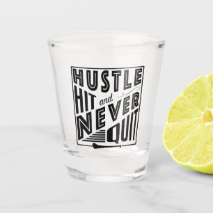 Verre A Shot Hurler Hustle Hit & Never Quit, GAA Jeux Gaelic
