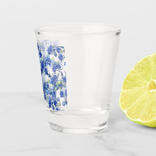 Verre A Shot Hydrangea (BGC transparent) (Droite)