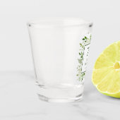 Verre A Shot Hydrangeas blanches pour 75e anniversaire (Gauche)