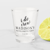 Verre A Shot I Do Crew Mariage personnalisé (Devant)