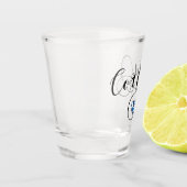 Verre A Shot I Heart Corfu, drapeau grec, Kerkyra (Gauche)