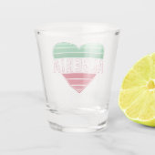 Verre A Shot I Love Algérie, Algérienne couleur de drapeau du c (Dos)
