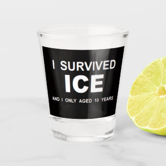 Verre A Shot I Survived ICE Shot glass