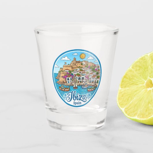 Verre A Shot Ibiza Espagne (Devant)
