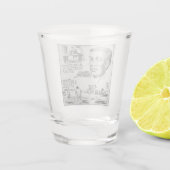 Verre A Shot Icône de l'histoire noire : Benjamin Banneker, Sci (Dos)