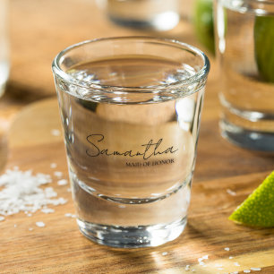 Verre A Shot Idées de cadeaux personnalisés pour la demoiselle