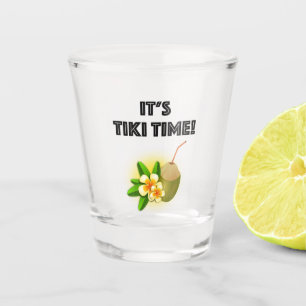 Verre A Shot Il est temps de Tiki ! Barre tropicale de Tiki