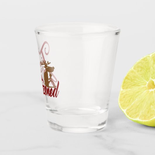 Verre A Shot Il est temps d'obtenir des rennes à boire bondé (Droite)