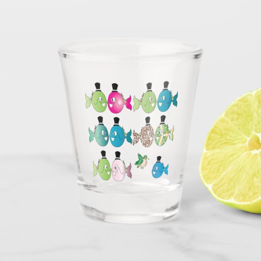 Verre A Shot Il pesce che amava l'uccellino (Devant)