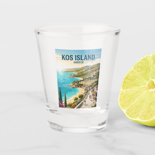 Verre A Shot Île de Kos Grèce (Devant)