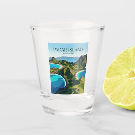 Verre A Shot Île de Padar Indonésie (Devant)