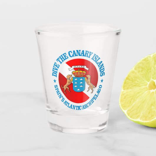 Verre A Shot Iles Canaries de plongée (e) (Devant)