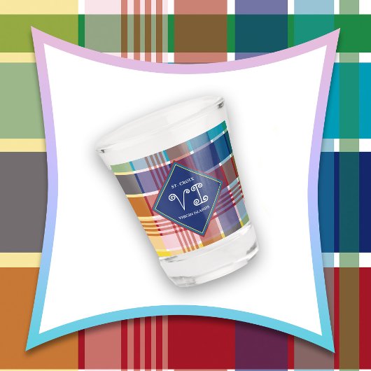 Verre A Shot Îles Vierges américaines Sainte-Croix USVI Madras