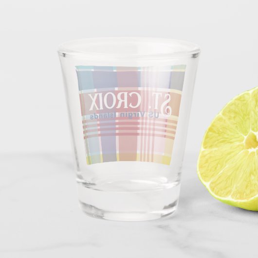 Verre A Shot Îles Vierges américaines Sainte-Croix USVI Madras (Dos)