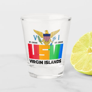 Verre A Shot Îles Vierges américaines Sainte-Croix USVI Tropi