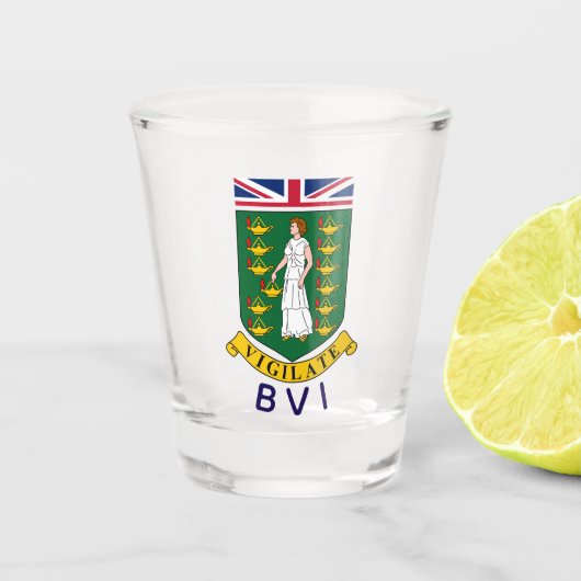 Verre A Shot Îles Vierges britanniques (Devant)