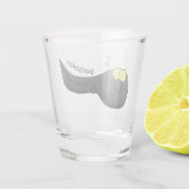 Verre A Shot Illustration amusante de dessin animé en têtard (Dos)