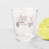 Verre A Shot Illustration d'ambulance (Dos)