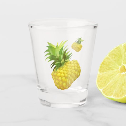 Verre A Shot Illustration d'ananas (Devant)