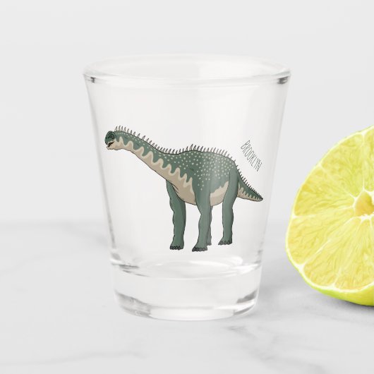 Verre A Shot Illustration de Barapasaurus (Devant)